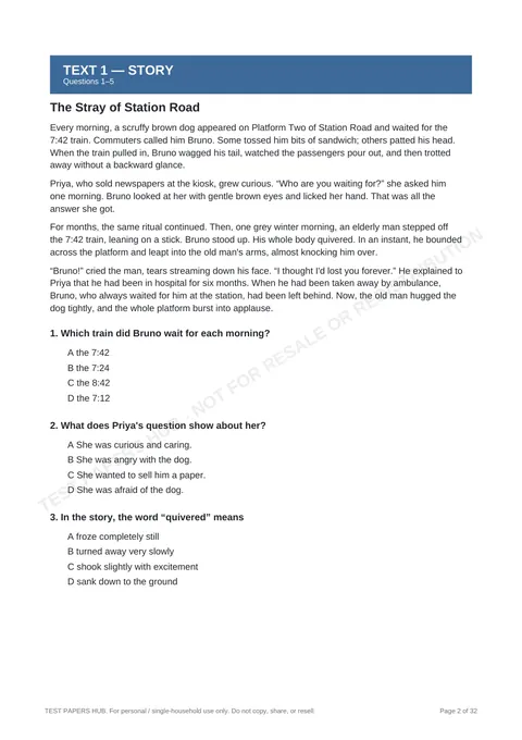 Questions preview