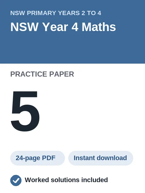 NSW Year 4 Maths Practice Paper 5