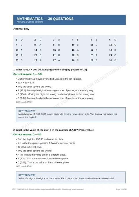 Solutions preview