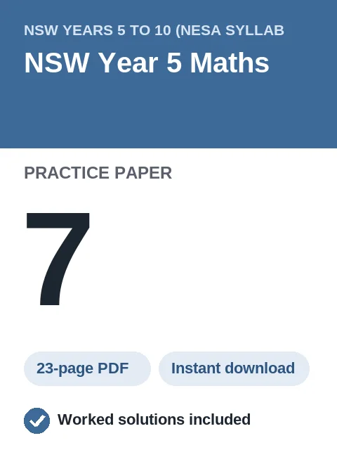 NSW Year 5 Maths Practice Paper 7