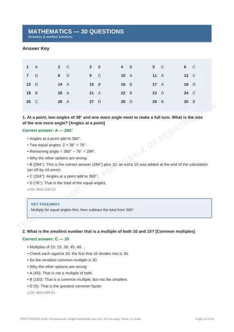 Solutions preview