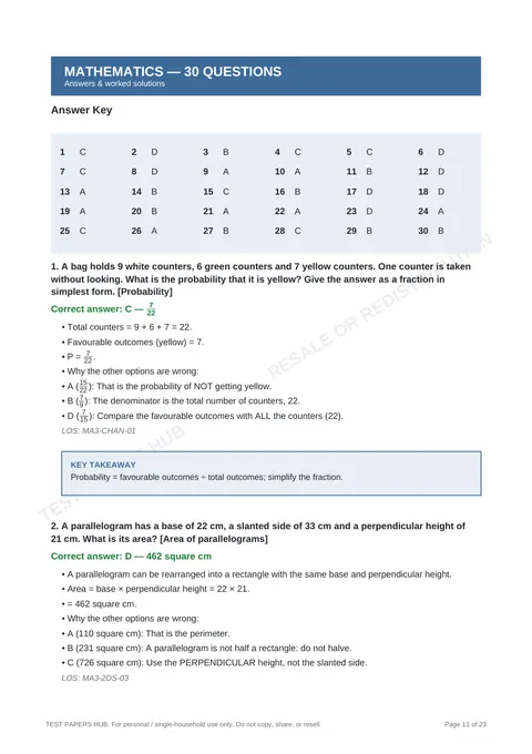 Solutions preview