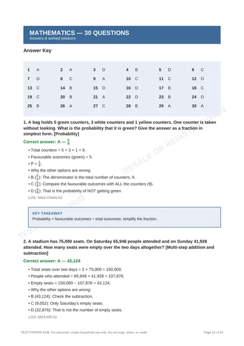 Solutions preview