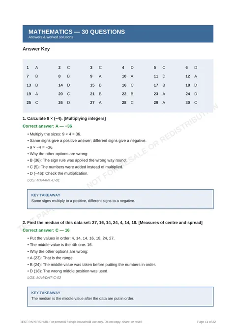 Solutions preview