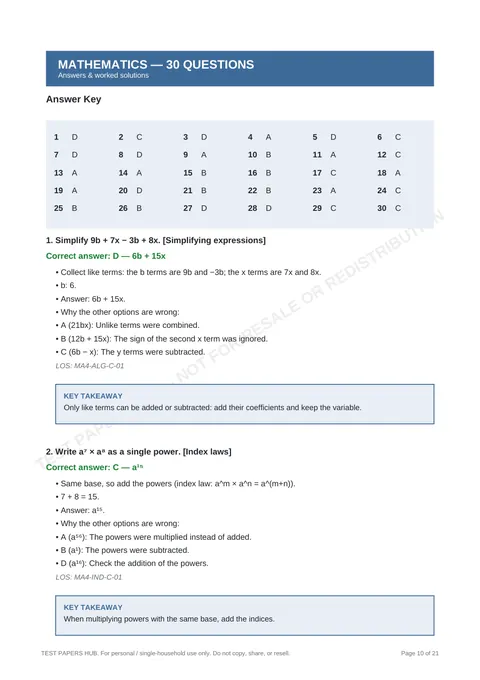 Solutions preview
