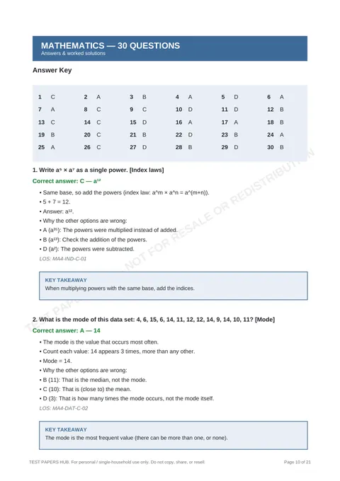Solutions preview