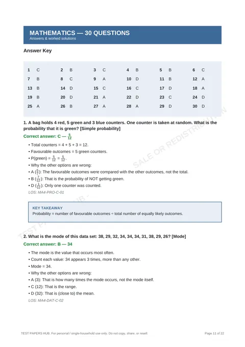Solutions preview