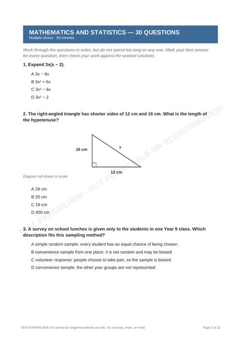 Questions preview