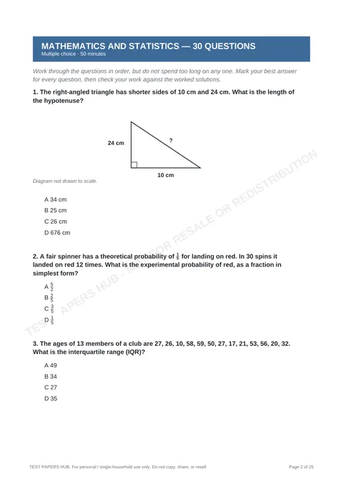 Questions preview