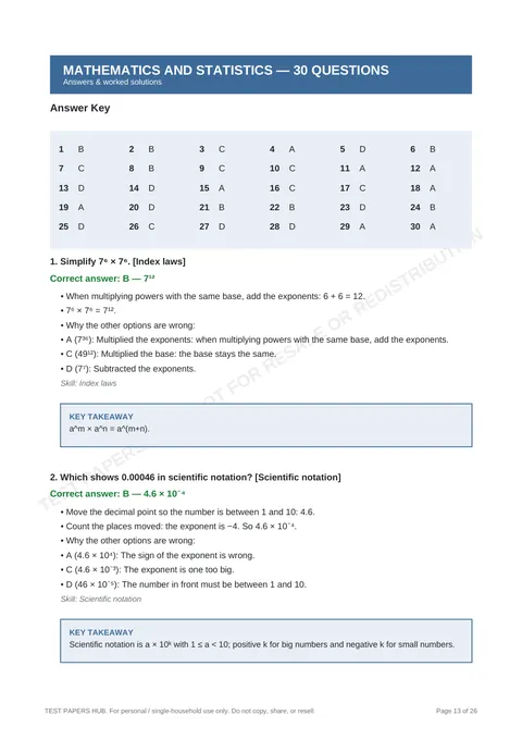 Solutions preview