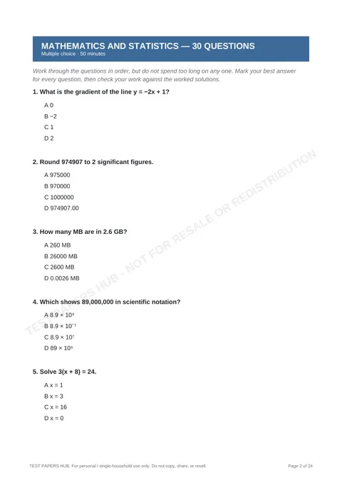 Questions preview