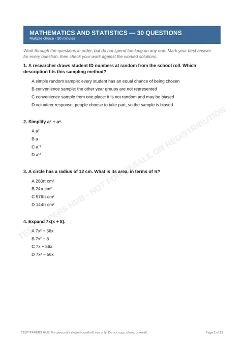 Questions preview