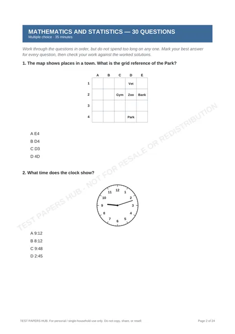 Questions preview