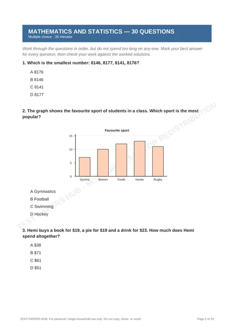 Questions preview