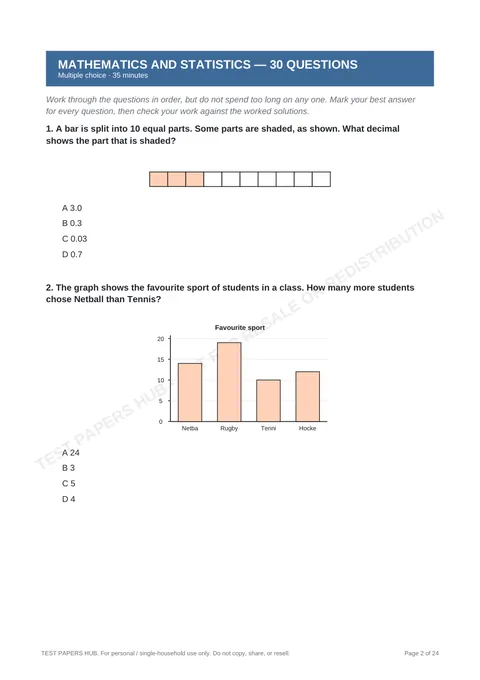 Questions preview