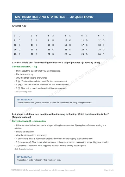 Solutions preview