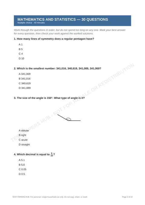 Questions preview