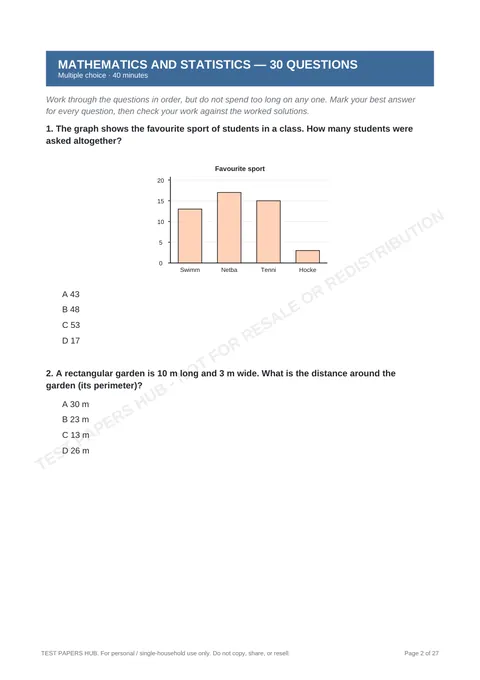 Questions preview
