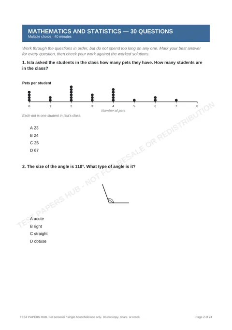 Questions preview