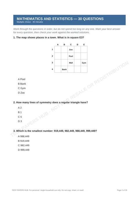 Questions preview