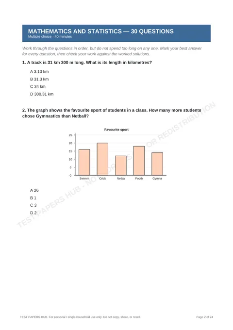 Questions preview