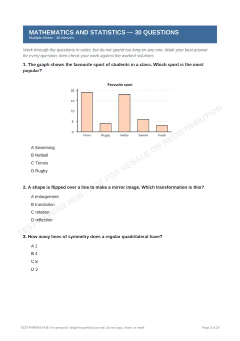 Questions preview