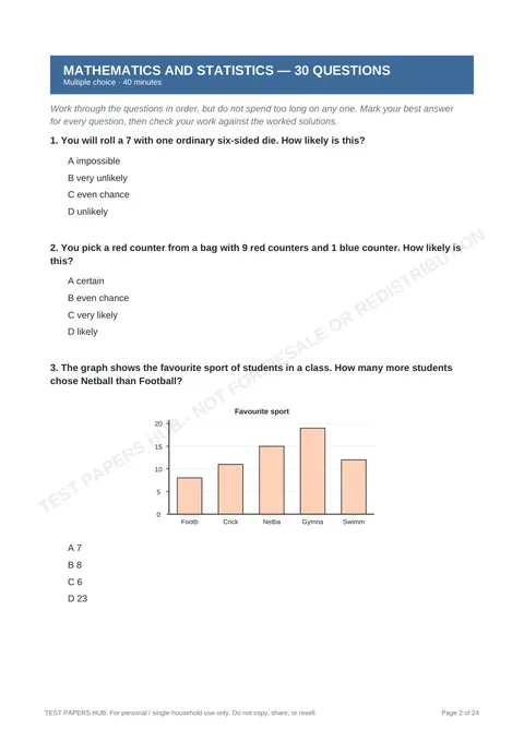 Questions preview