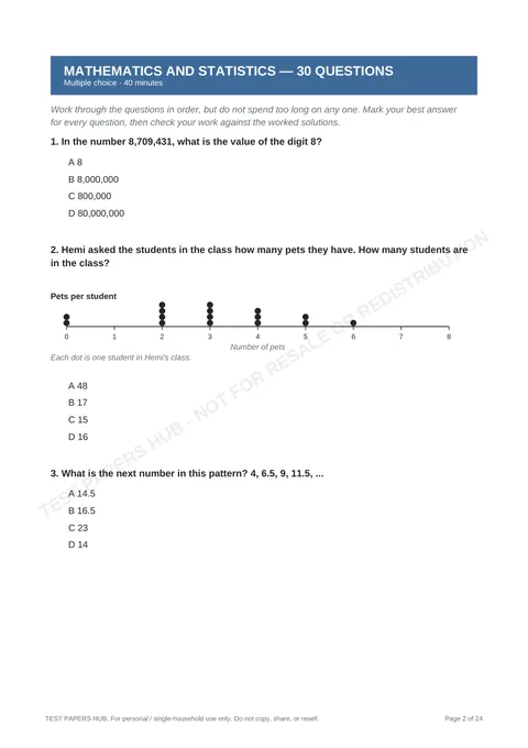 Questions preview