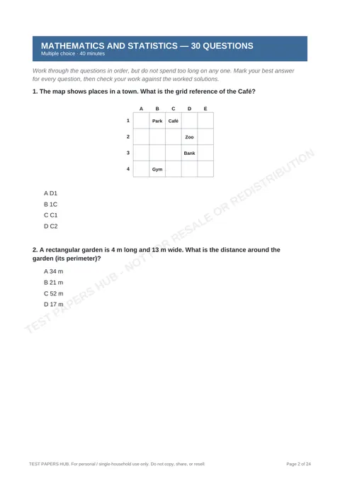 Questions preview