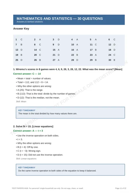 Solutions preview