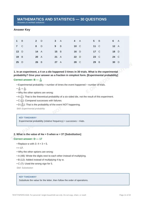 Solutions preview
