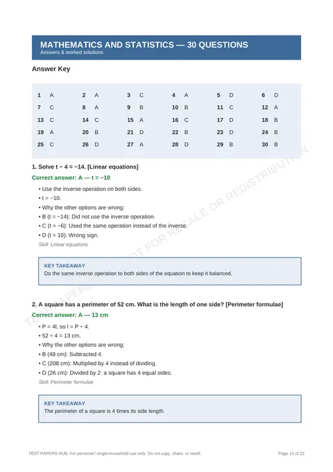 Solutions preview