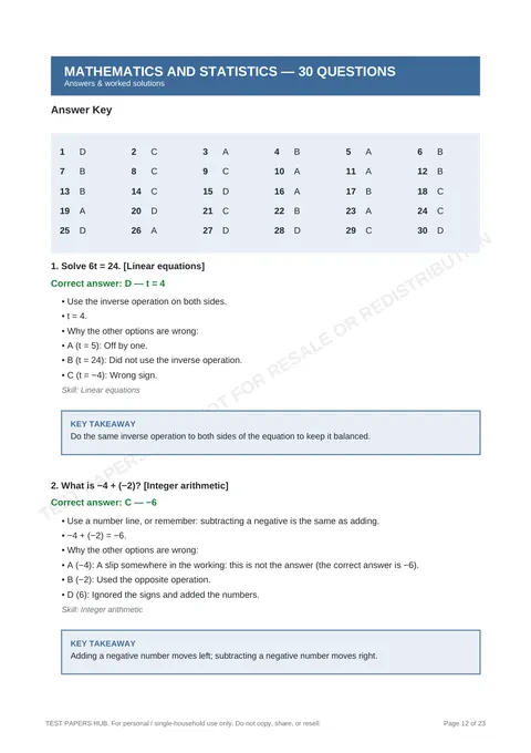 Solutions preview