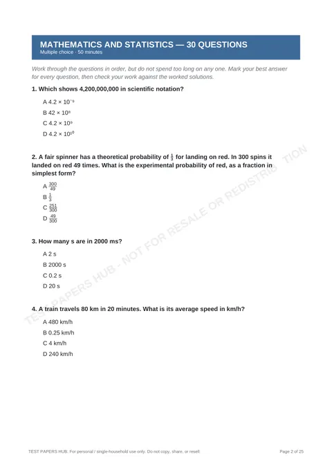 Questions preview