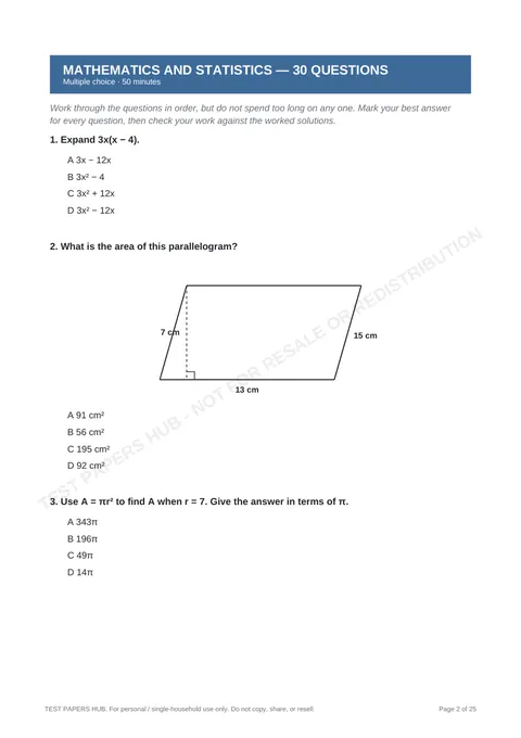Questions preview