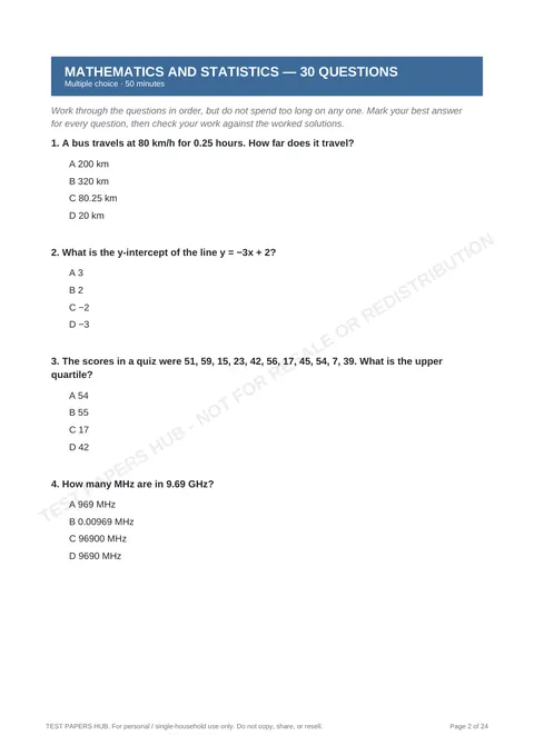 Questions preview