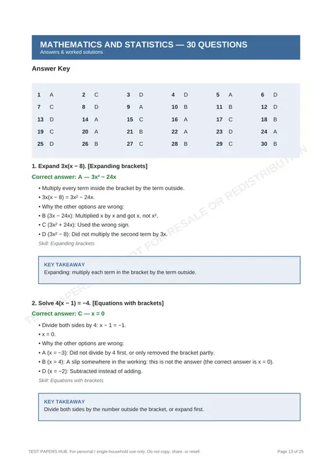 Solutions preview