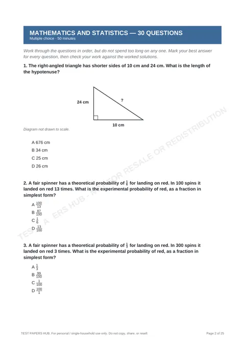 Questions preview