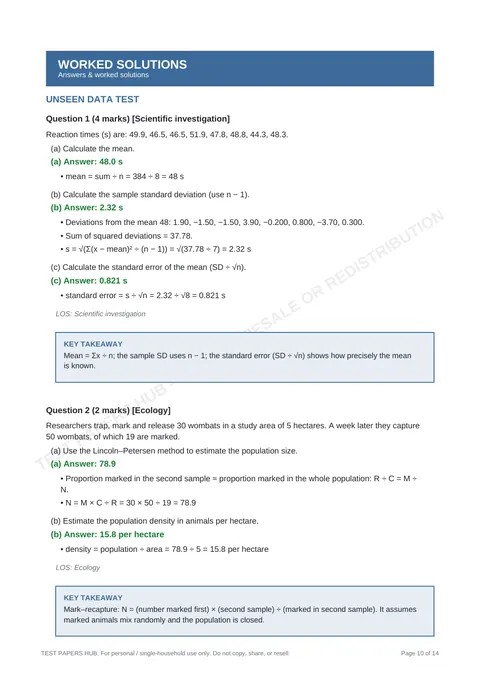 Solutions preview