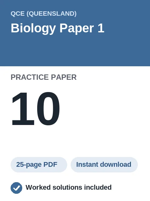 QCE Biology Paper 1 Practice Paper 10
