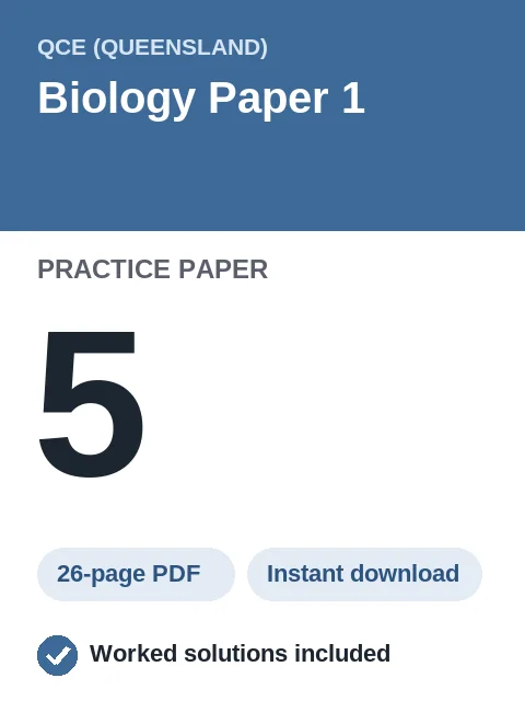 QCE Biology Paper 1 Practice Paper 5