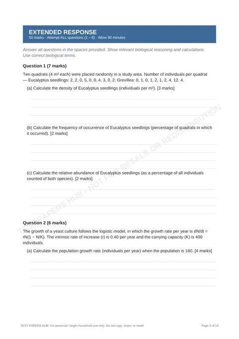 Questions preview