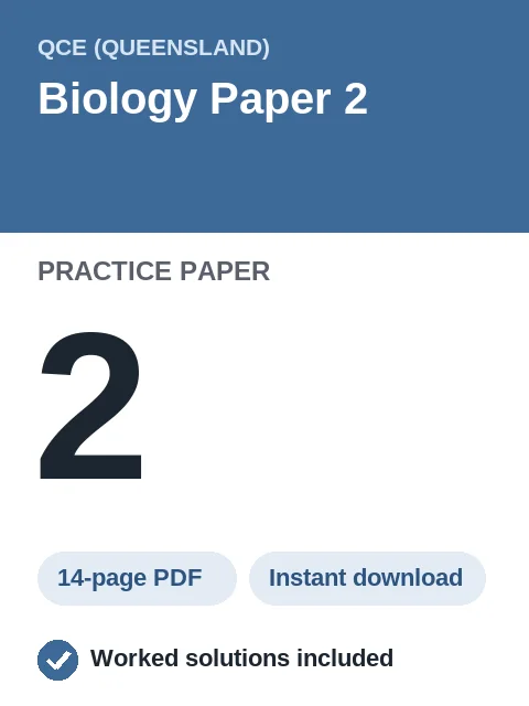 QCE Biology Paper 2 Practice Paper 2