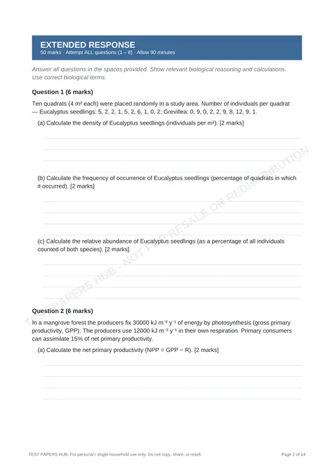 Questions preview
