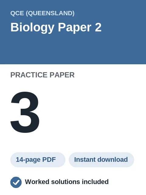 QCE Biology Paper 2 Practice Paper 3
