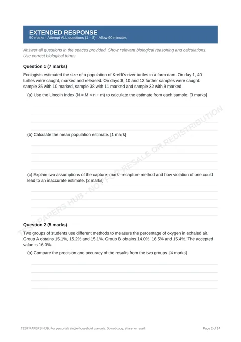 Questions preview