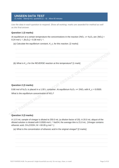 Questions preview