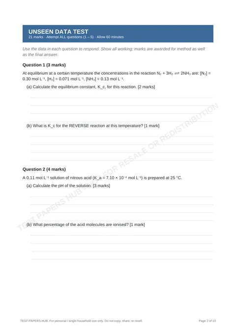 Questions preview