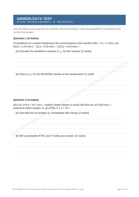 Questions preview