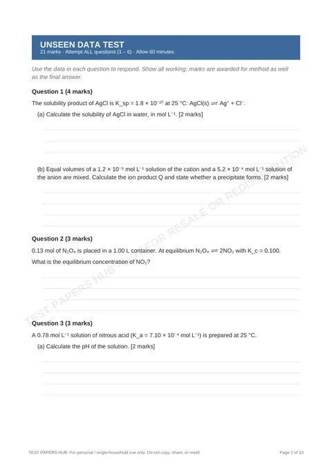 Questions preview